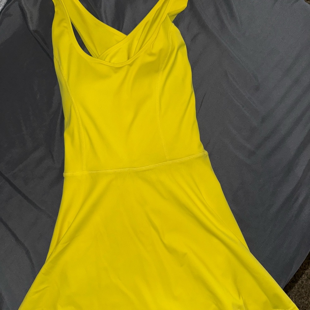 Vibrant Yellow Sleeveless Dress